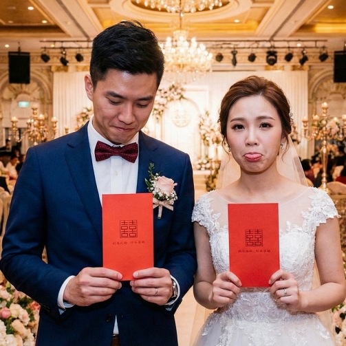 喜帖與婚禮格格不入