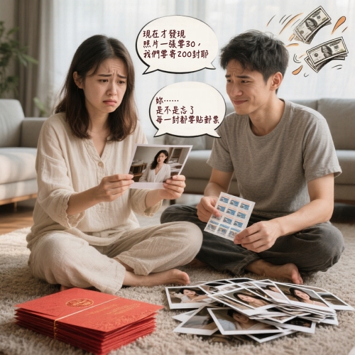 手寫喜帖心累